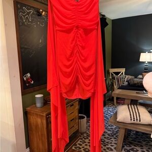 Elegant Red Mini Dress